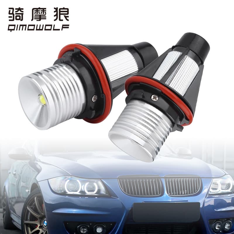 Factory wholesale suitable for BMW E39 6W high-brightness LED angel eye ring fog light, genuine white light