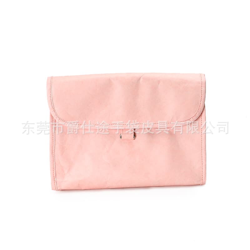 Korean version eco-friendly Tyvek makeup bag, multifunctional portable toiletry bag, foldable DuPont material storage pouch