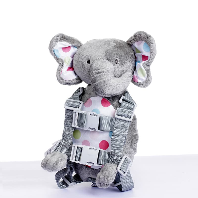 New Gray Elephant Backpack for Toddlers Learning to Walk, Unisex Cartoon Children's Backpack for Ages 1-6