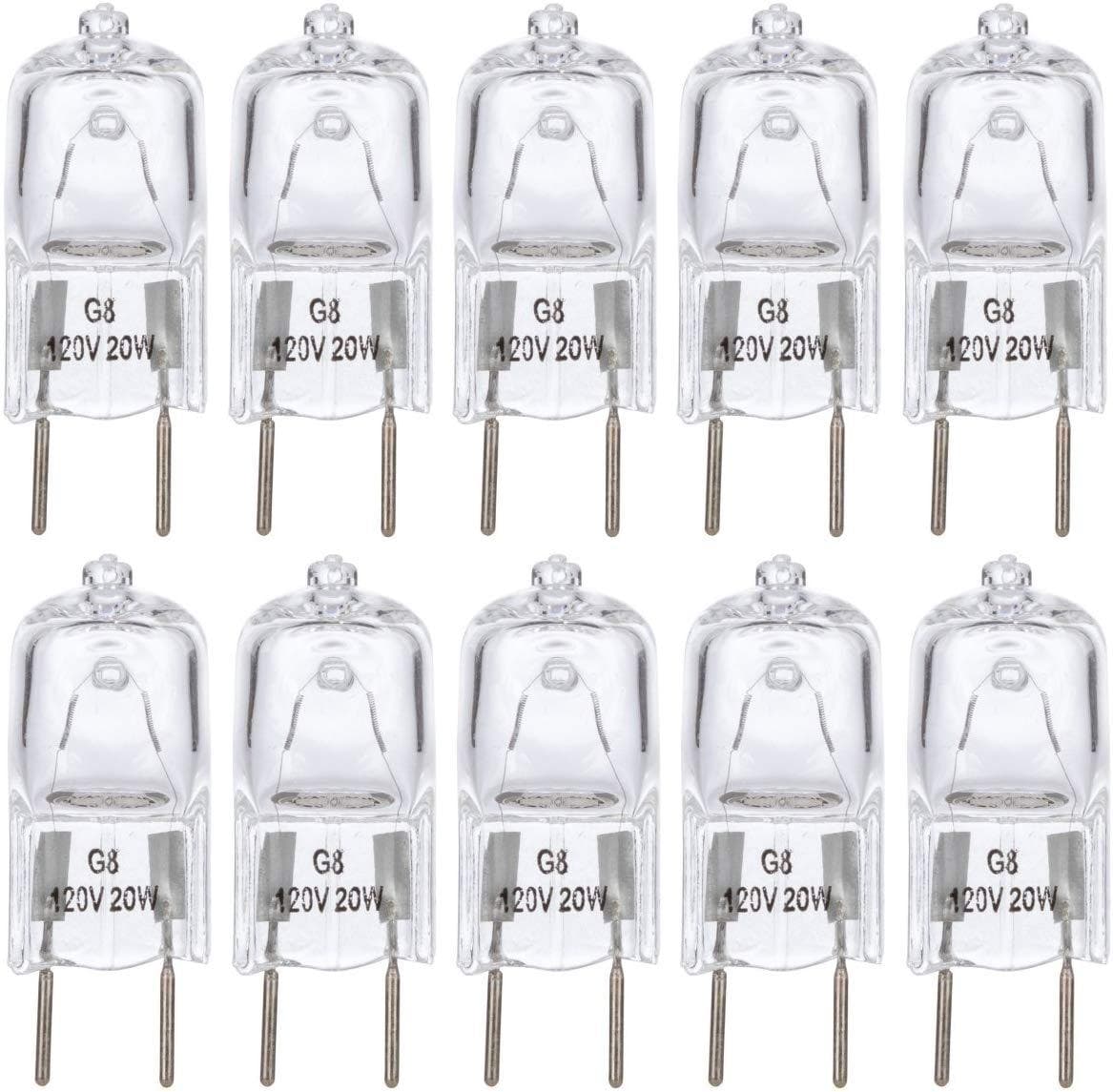 Factory Direct Supply G8 120V 20W Small Bulbs Halogen Tungsten Bulbs Spotlights Bulbs Halogen Lights