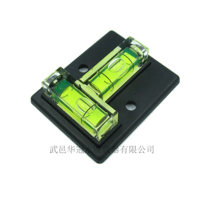 HACCURY T-Type Bidirectional Vertical Square Column Plastic Acrylic Level Bubble