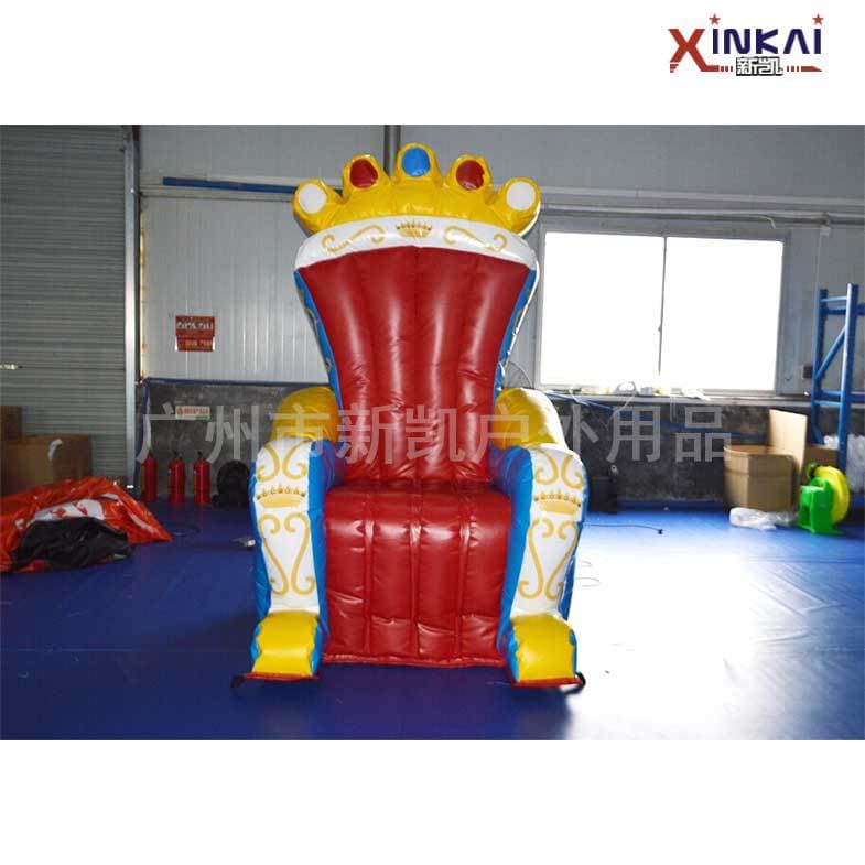 Custom Inflatable Birthday Throne, Advertising Inflatable King Chair, King Inflatable Throne Air Model