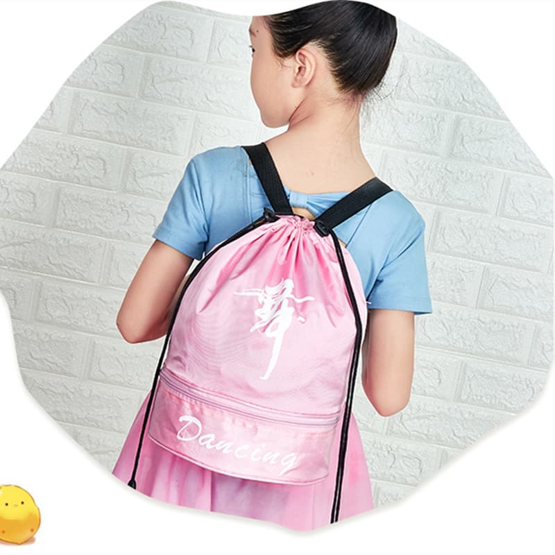 Dance Bag Children's Latin/Ballet Dance Backpack Double-Shoulder Bag Cute Fashion Dance Backpack Printable Text/Logo