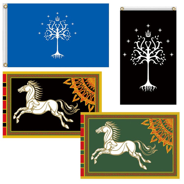 Lord of the Rings Flag 90x150cm No 4 Foreign Flag Ebay Polyester Material Digital Printing Process Color Banner Flag