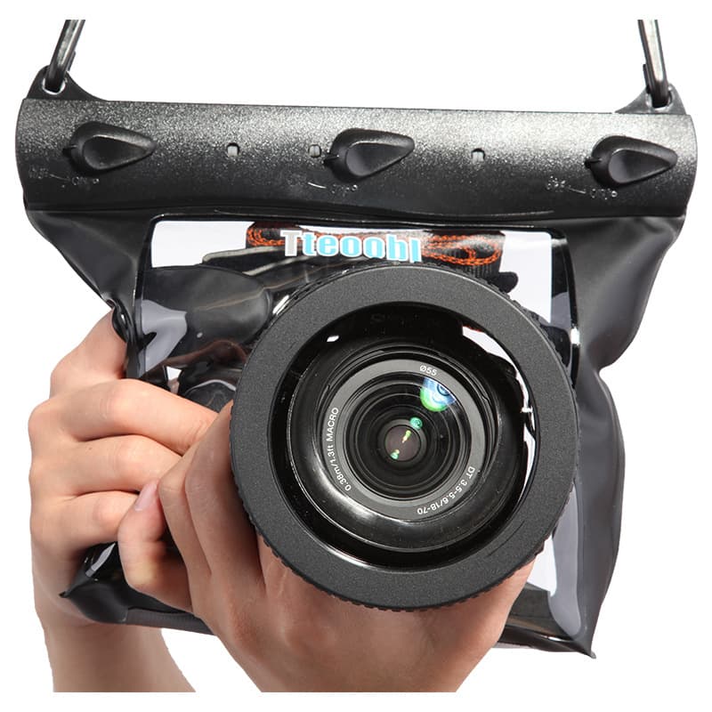 GQ-518ML DSLR Camera Waterproof Bag Dive Case Camera Waterproof Cover Diving Housing Travel Snorkeling Transparent In Stock