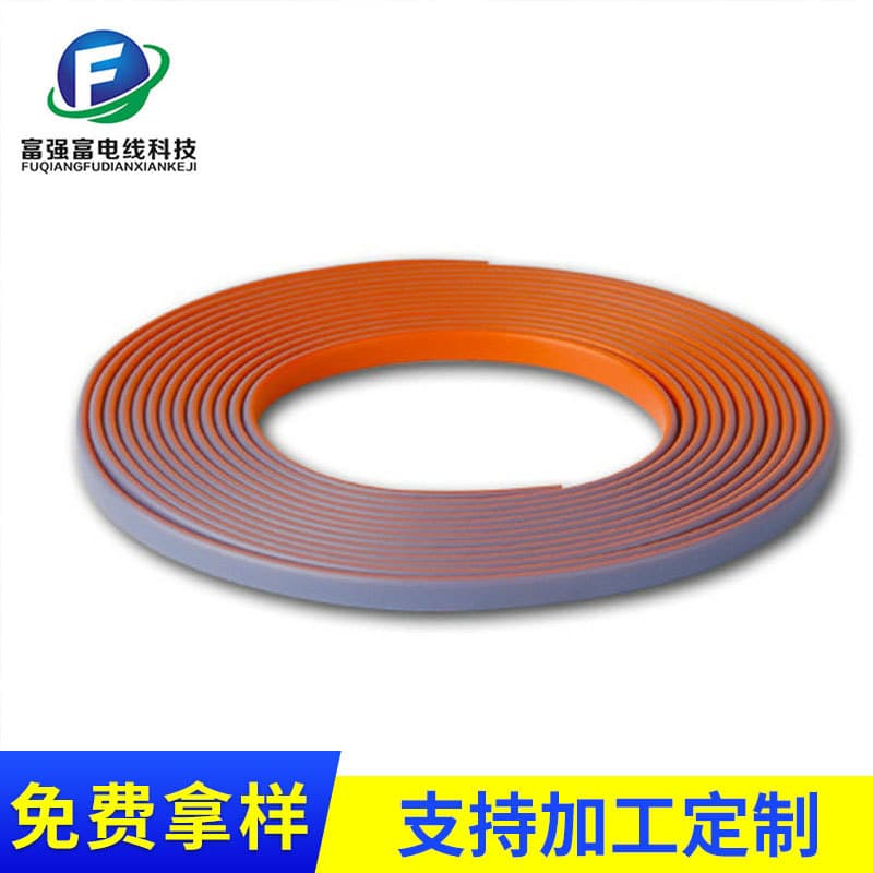 Shenzhen wire manufacturers supply two-color flat noodle headphone wires, color injection strips, round wires, headphone wires wholesale