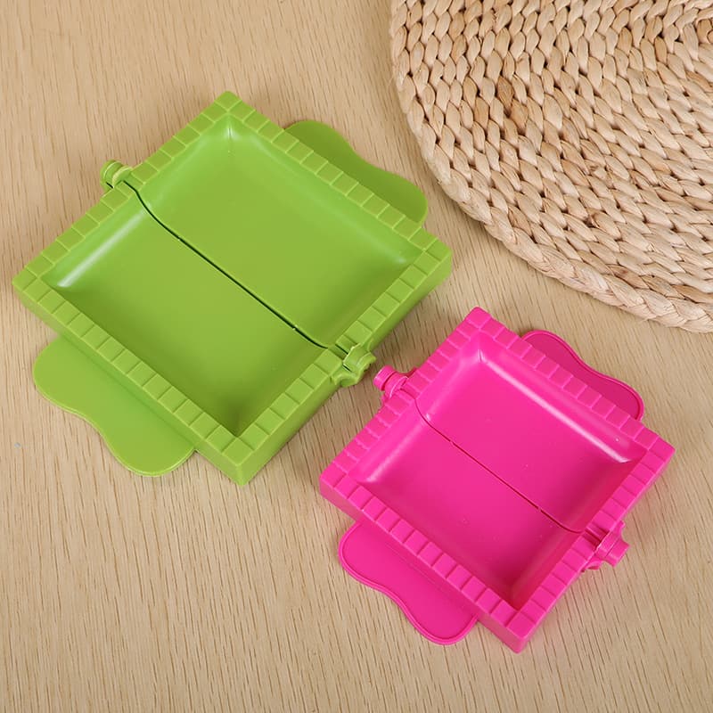 Creative Square Dumpling Maker Kitchen Gadget Dumpling Mold Solid Color Plastic Dumpling Mold Wholesale