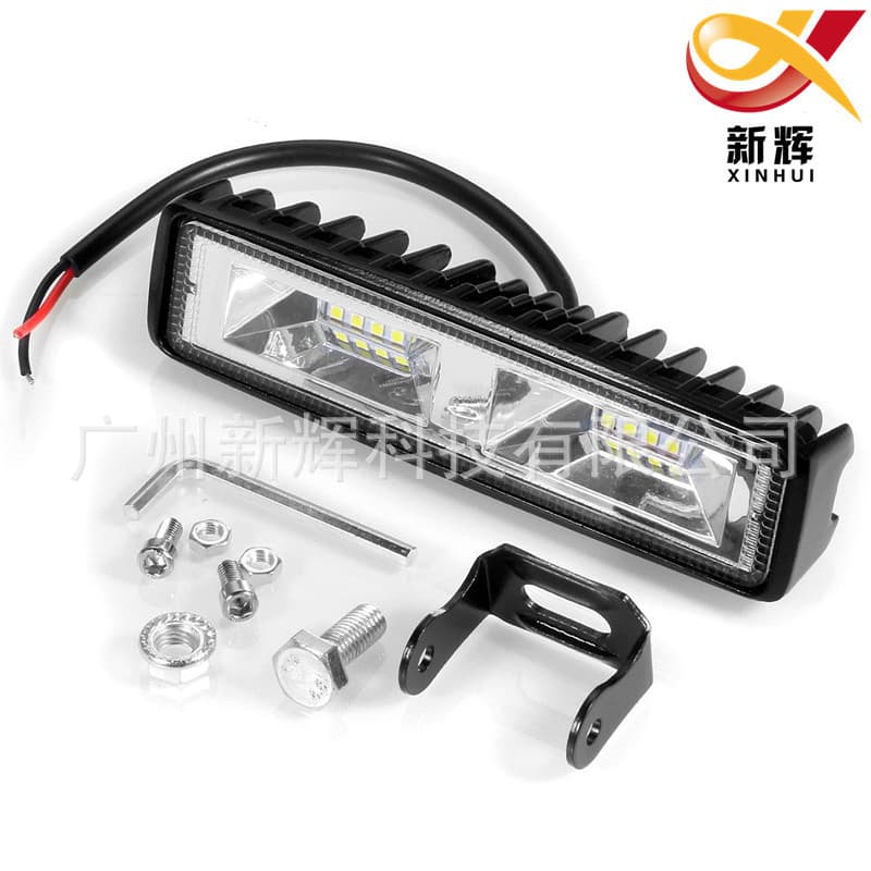 New Car Motorcycle Work Light 16LED 48W Strobe Off-Road Spotlight Engineering Light Repair Light