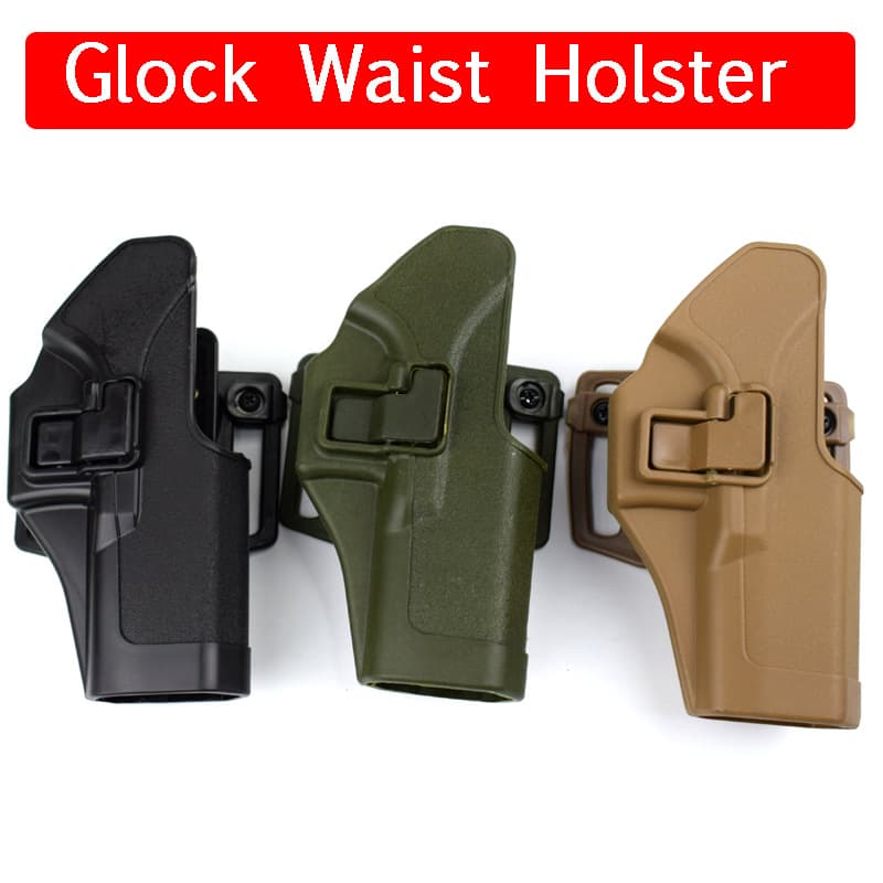 Tactical Waist Glock Holster CQC Movie Prop CrossFire G17 Plastic Right Hand Quick Draw Holster