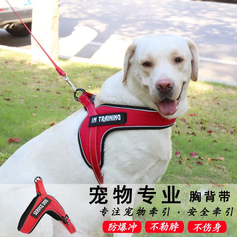 Medium and Large Dog Leash K9 Dog Harness Dog Chain Pet Supplies Anti-Pull Walking Dog Rope Factory Direct Supply