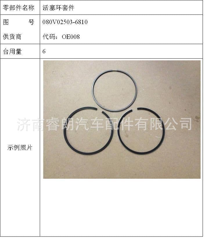 Production and wholesale of Sinotruk Howo SITRAK complete vehicle parts 080V02503-0813 Trapezoidal Barrel Face Ring