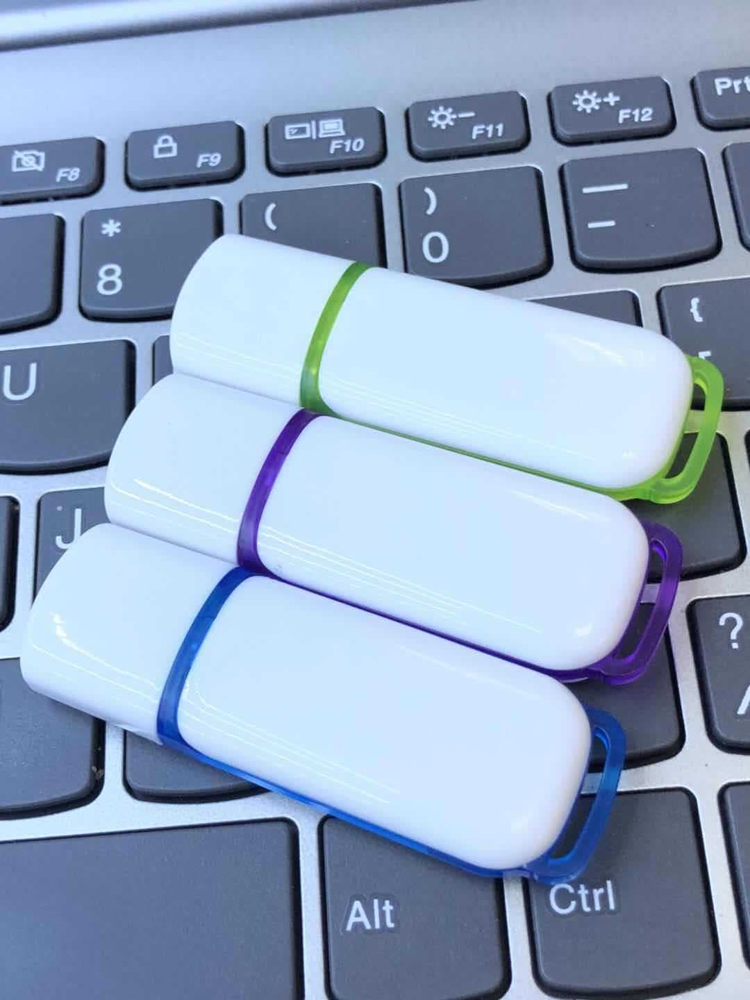 Plastic USB Flash Drive Shell Wholesale, Color Printing and Silk Screen Printing Available, Multiple Colors, Factory Direct Sales