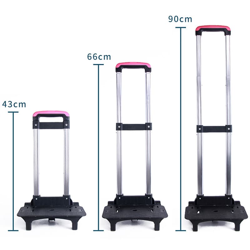 Folding telescopic handle frame, student backpack trolley frame accessories, lightweight grocery pull cart