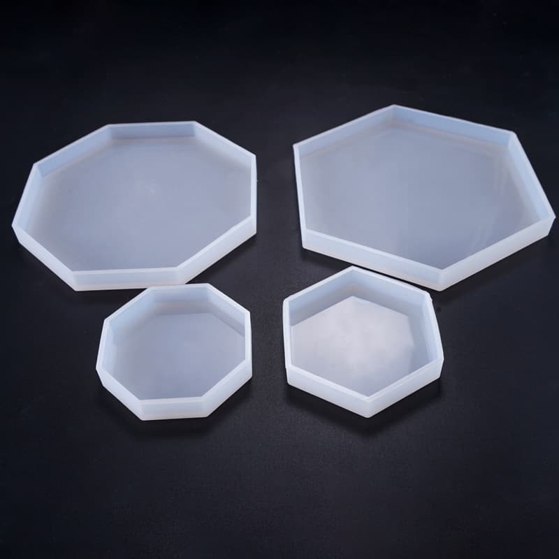 Epoxy Resin Mold DIY Handmade Multi-Style Diamond Coaster Crystal Resin Large and Small Diamond Silicone Mold