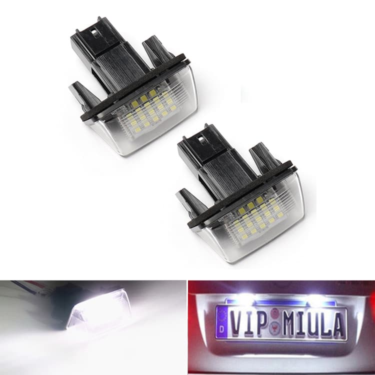 Car Accessories - License Plate Lights - Automotive Replacement Parts LED License Plate Lights For Cars Durable Plastic Material