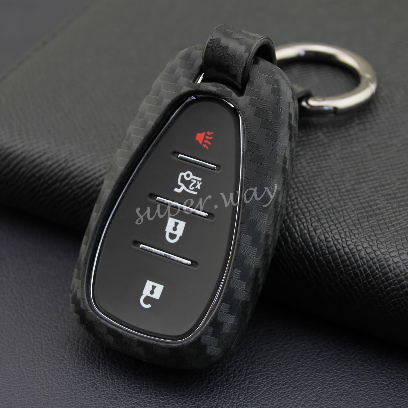 For Chevrolet Trax Key Case 2019 Chevy 2018 New Cruze Smart Carbon Fiber Pattern Shell Cover