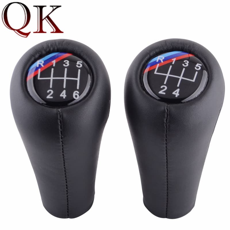 BMW Leather Gear Shift Ball Head Wear Resistant Car Shift Knob Handle Replacement for Manual Transmission Automobile Accessories