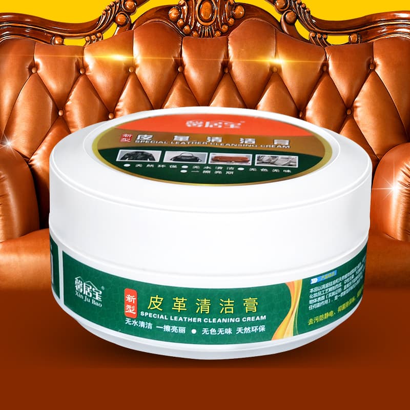 Leather Cleaner and Conditioner for Genuine Leather Jackets, Bags, and Sofas - Deep Cleaning Paste, Stain Remover, No Water Needed