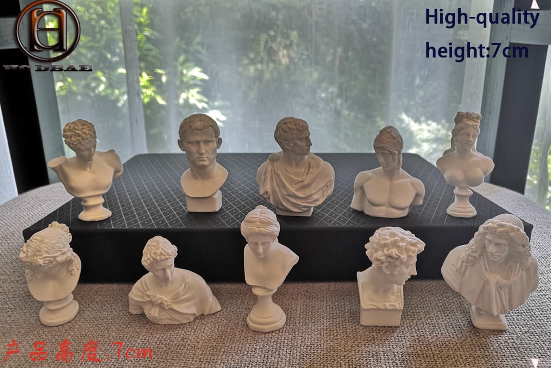 7cm Nordic Mini Resin Imitation Plaster Statue Venus Small Watchman Aries Hermes Brust