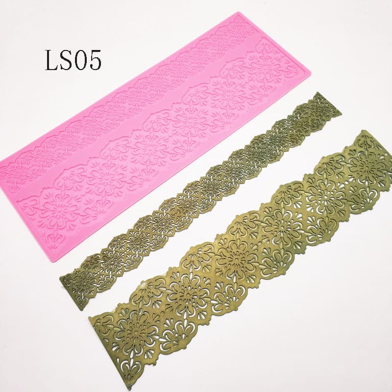 New Lace Silicone Mold Printing Pad DIY Fondant Baking Tools Cake Decoration Accessories Ls05
