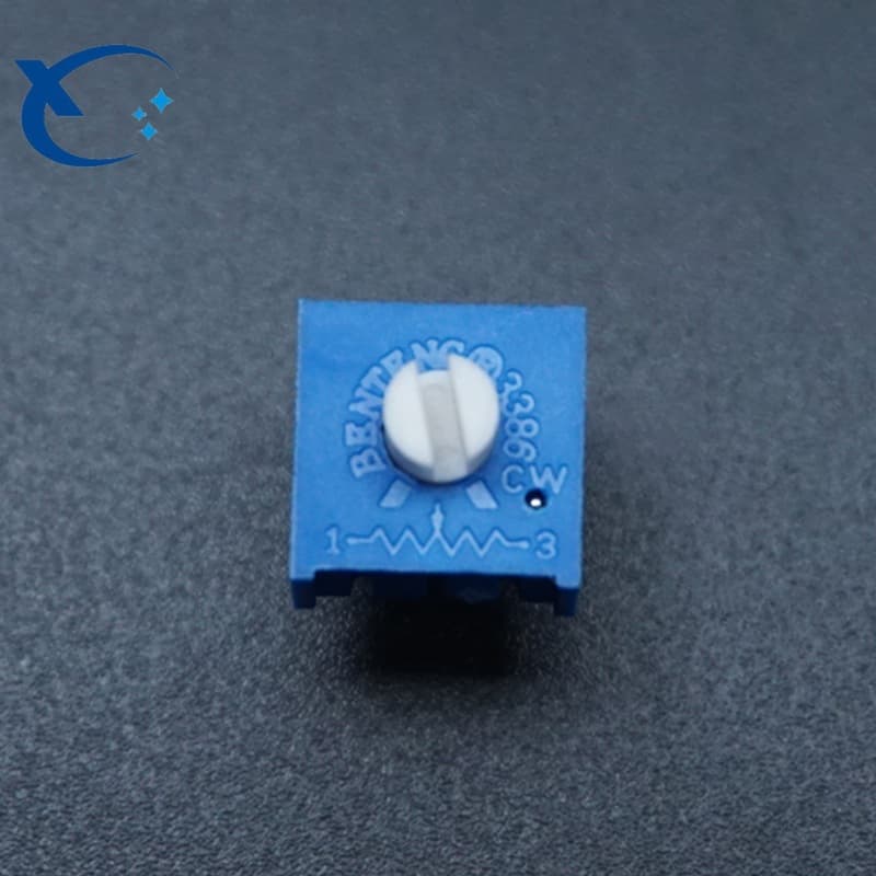 High-Quality 3386P Glass Glaze Trimmer Potentiometer with Handle, Full Range of Resistance Values Available