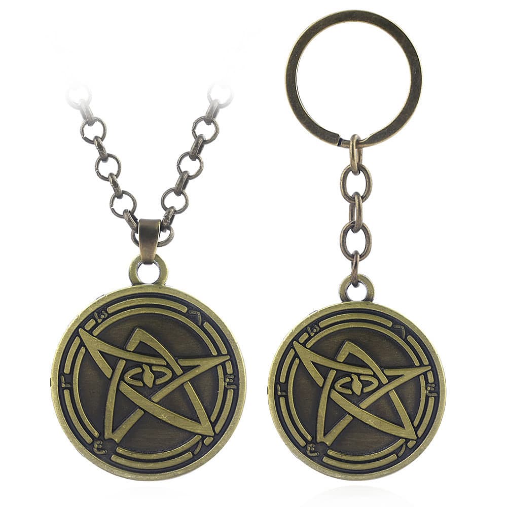 European and American CTHULHU Cthulhu Mythology Book of the Dead Seal Magic Talisman Keychain Necklace Pendant Dropshipping