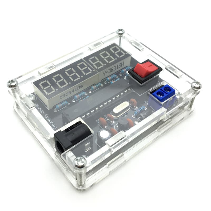 AVR Frequency Counter Measurement DIY Kit 0.45Hz-10MHz with Case and Parts