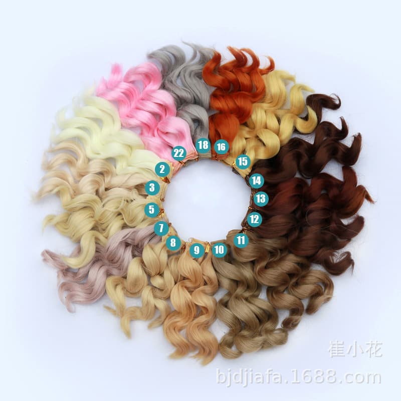 SD/BJD Doll Wig, Lolita Doll Wig, Kewa Barbie Doll Wig, Hair Wefts, AliExpress Hot Selling