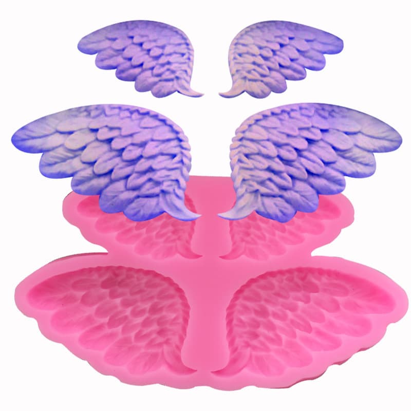 Angel Wings Silicone Mold Baking Cake Decoration Chocolate Sugarcraft Moulds for Cake Bread Mousse Jelly Pastry Food Processing