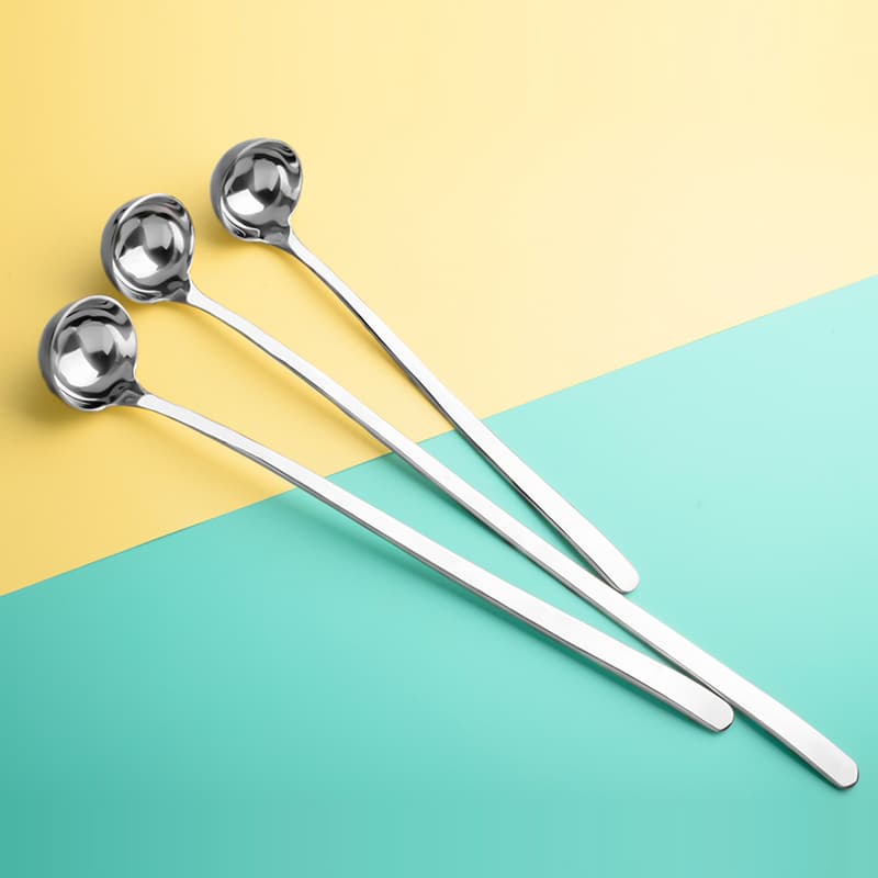 304 stainless steel creative long-handled baking measuring spoon kitchen long-handled oil spoon long-handled seasoning spoon mixing spoon
