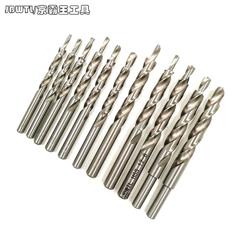 HSS Hardened Sliding Door Drill Bit 10 to 6mm Combination Step Drill Bit Aluminum Alloy Step Drill Bit 8-4mm