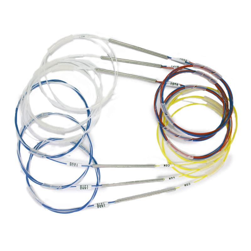 Steel tube FBT fiber optic coupler GPON WDM module filter 1310nm 1550nm SCAPC connector