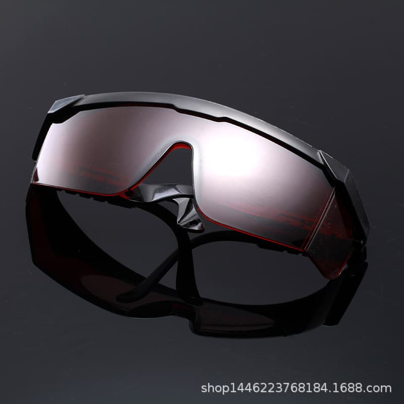 Telescopic leg protective glasses for wind/sand and riding, scratch-resistant goggles.