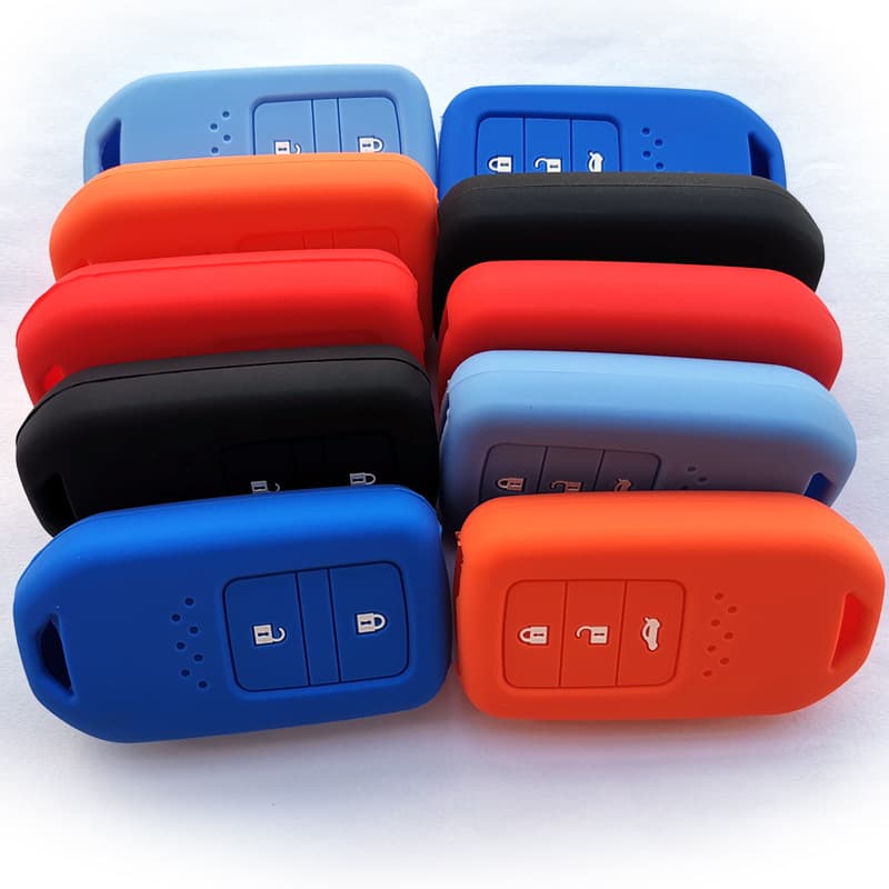 Silicone Key Case Cover for Honda Accord City Spirior Civic XRV Smart 2-Button 3-Button Full Coverage