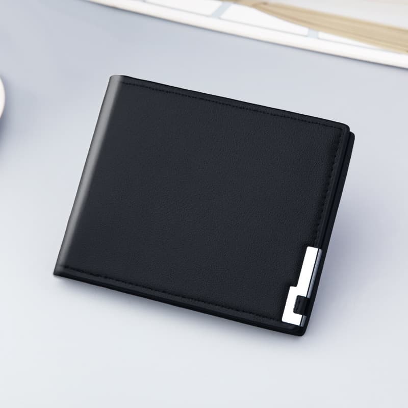 New Men's Wallet Short Thin Trendy Money Clip Youth Card Holder Cross-Border Trade Wholesale Wallet Korean Style