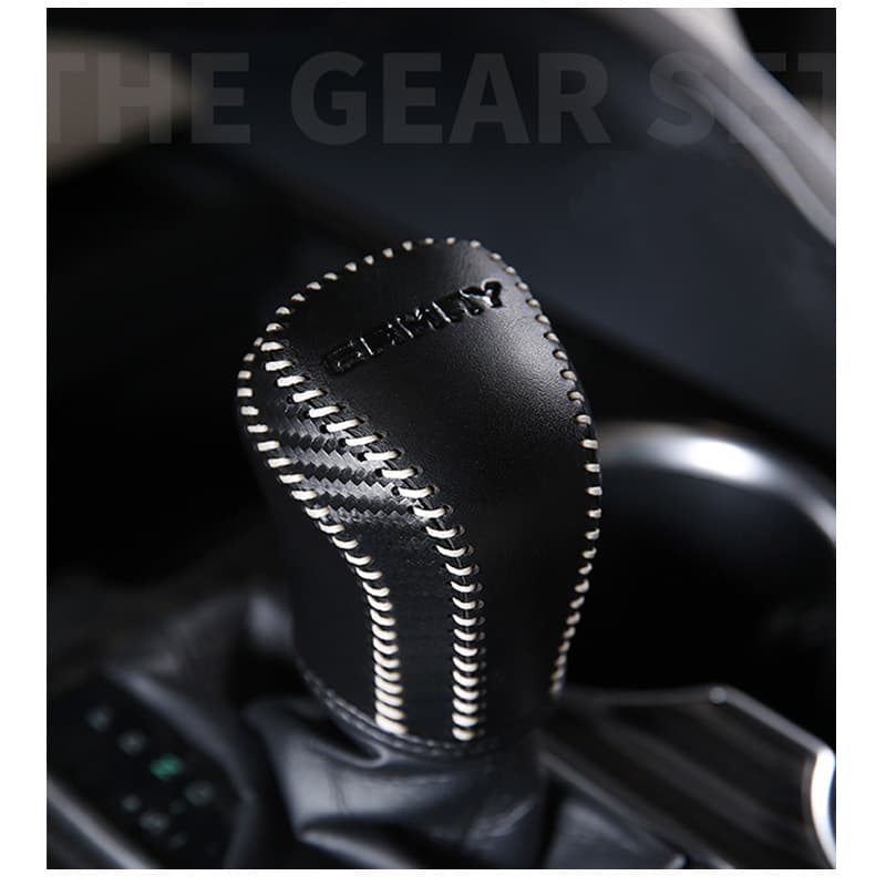 19 Camry 8th Gen Shift Boot Cover Genuine Leather Hand Stitched 19 Avalon Modified 19 Levin Interior Gear Shift Cover