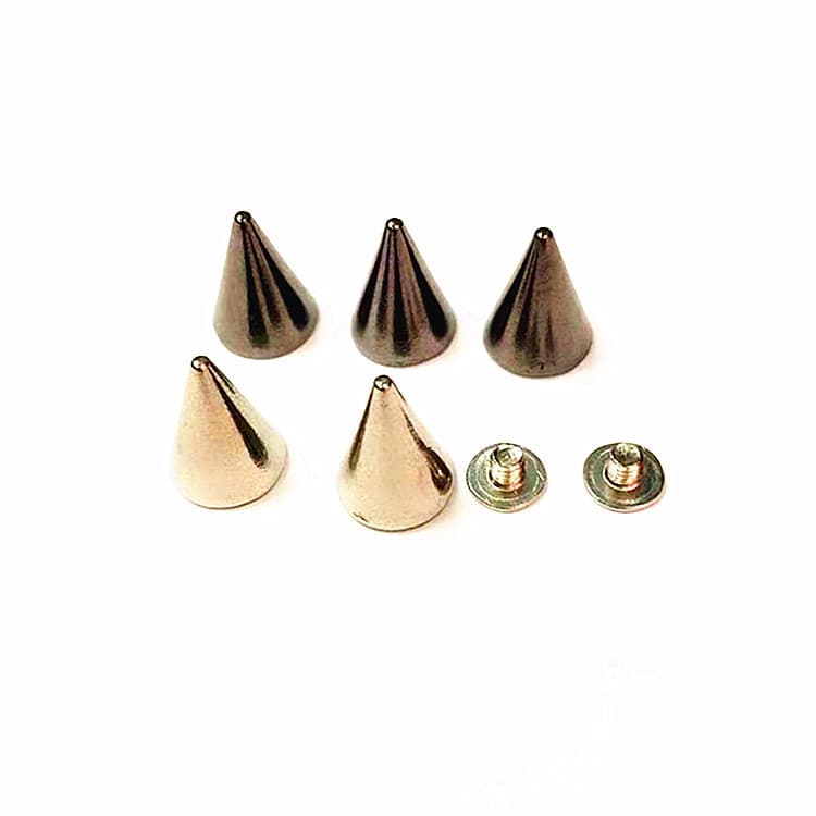 10*14mm Base Bullet Head Rivets DIY Studs Conical Alloy Nail Screw Base Rivets Wholesale