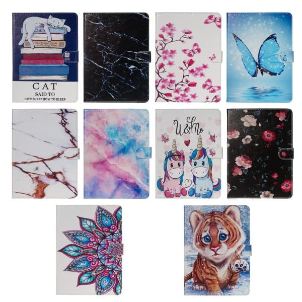 Case for IPAD234 MINI12345 AIR2 9.7(2018) 10.5 T830/590 Painted Leather Cover