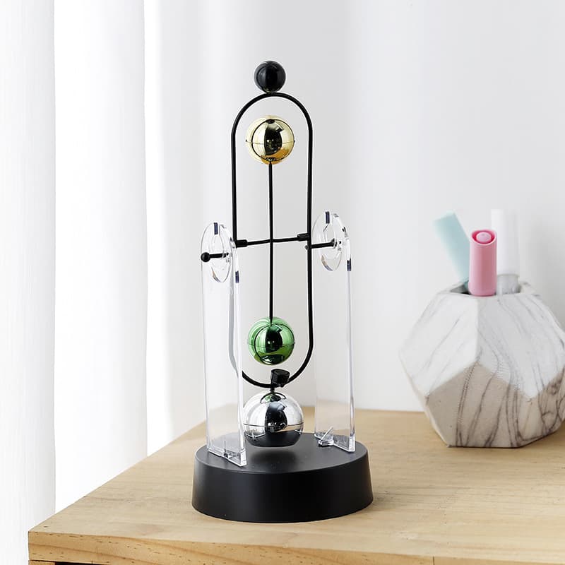 2-ball Newton pendulum ball perpetual motion instrument chaos ornaments creative home room office modern simple ornaments gifts