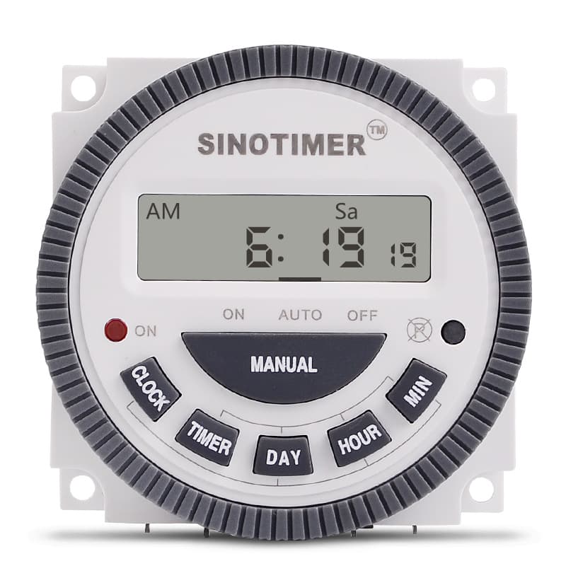 TM619 Time Switch, 7-Day Programmable Cyclic Timer Intelligent Time Controller, 1 Normally Open, 1 Normally Closed