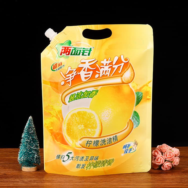 Custom Manufacturer Portable Composite Stand-Up Spout Pouch Custom Wholesale Four-Layer Composite Aluminum Foil Stand-Up Spout Pouch