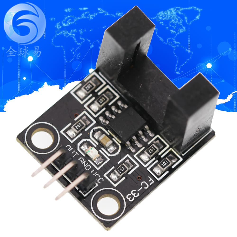 Motor Speed Measurement Photoelectric Sensor Infrared Counter Module Slotted Optocoupler
