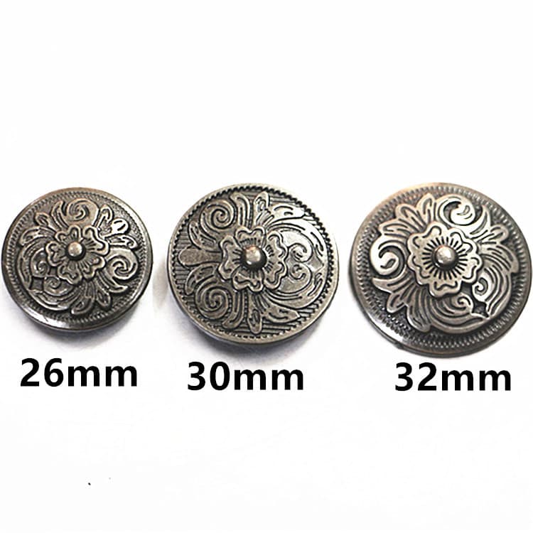 Factory Direct 26-32mm Tang Grass Coin Purse Clasp Bag Clasp Vintage Coin Clasp Screw Clasp Antique Silver Bronze Accessories