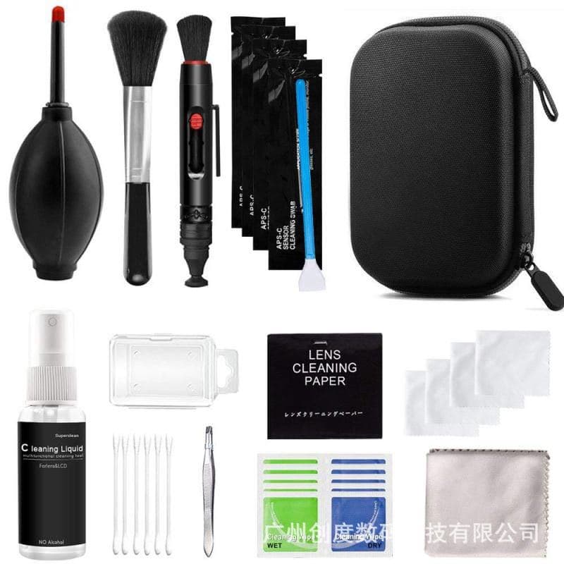 DSLR Digital Camera Cleaning Kit, Mirror and Sensor Cleaning Swabs, Lens Cloth, Mobile and Computer Cleaning Tools