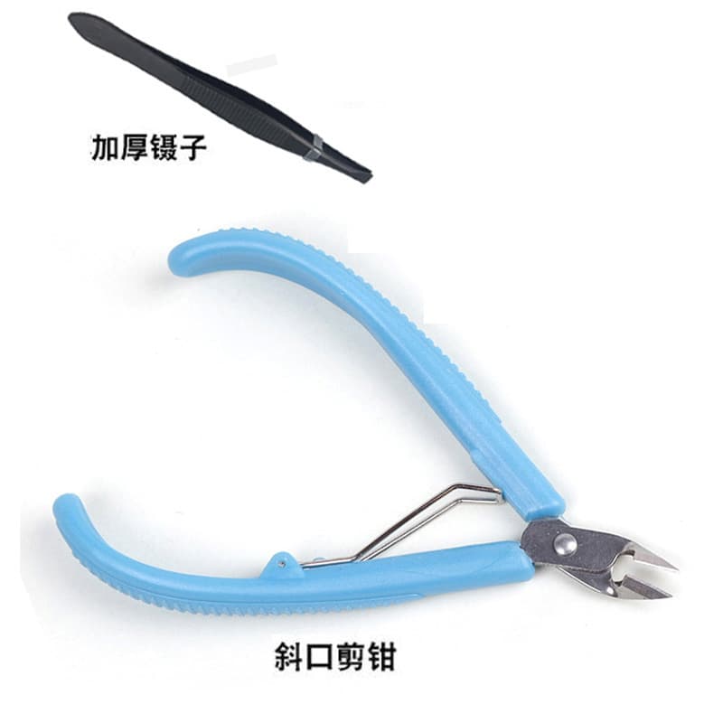 Metal Assembly Model Special Tool Beginner Cutters Diagonal Cutters Thickened Stainless Steel Tweezers DIY Tools