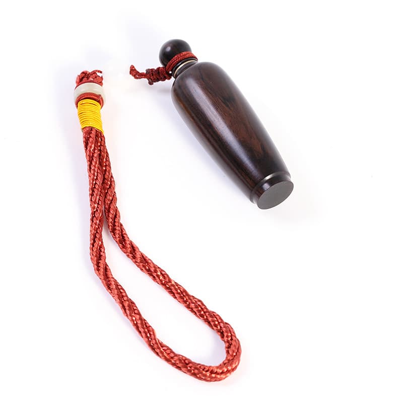 Zitan Wood Snuff Bottle Wooden Handheld Piece Old Beijing Style Craft Gift Chinese Style