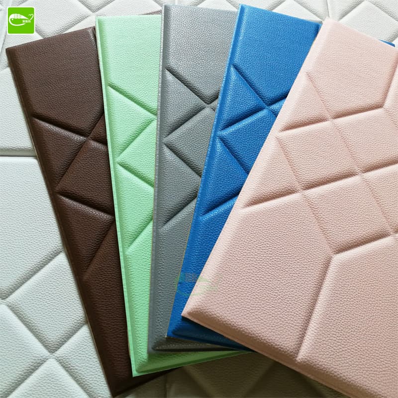 Self-Adhesive Tatami Soft Padding Wall Guard, Living Room Background Wall 3D Wall Sticker Decoration, Bedroom Bedside Anti-Collision Backrest Cushion