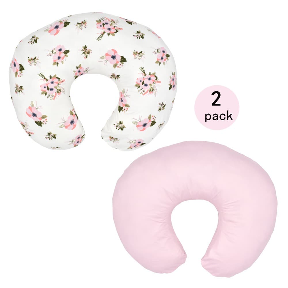 Amazon Baby Nursing Pillow Cover Print 2-Pack Stretch U-Shape Breastfeeding Pillow Cover Multifunctional Removable Pillowcase