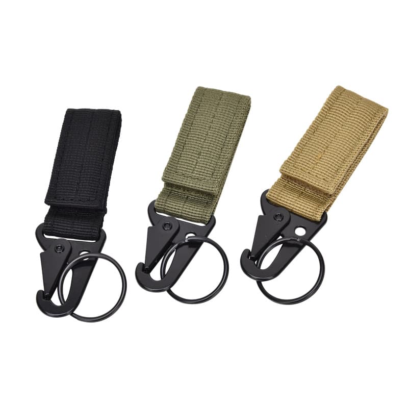 Multi-Function Outdoor Tactical Climbing Keychain Abrasion-Resistant Nylon Beak Hook Climbing Clip Tactical Accessory Buckle