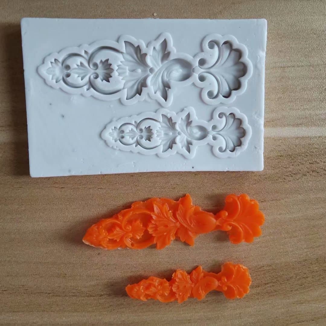 European Style Embossed Silicone Mold Vintage Relief Silicone Mold Baking Tool Chocolate Mold